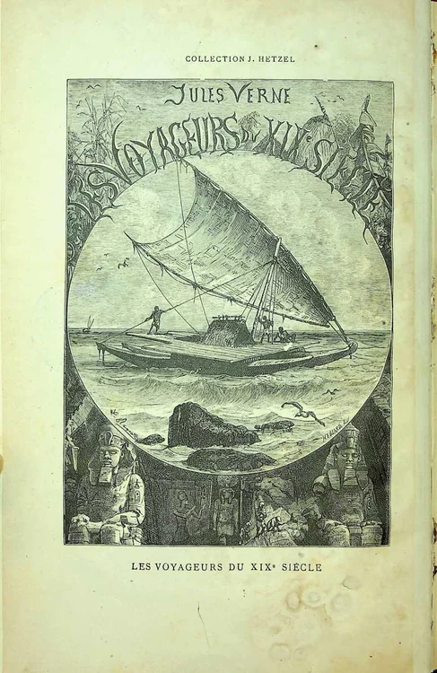 „Les voyageurs du XIX-e siècle” de Jules Verne (foto: ANR, Bibliotecă, H3358)