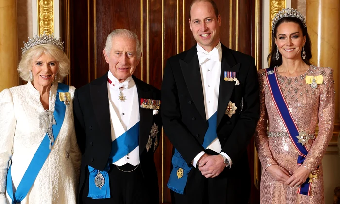 Kate, William, Charles și Camilla la recepția diplomatică, Profimedia jpg