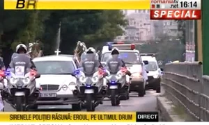 Coloana a mers de la casa poliţistului până la Cimitirul Ghencea 2 Militar jpeg