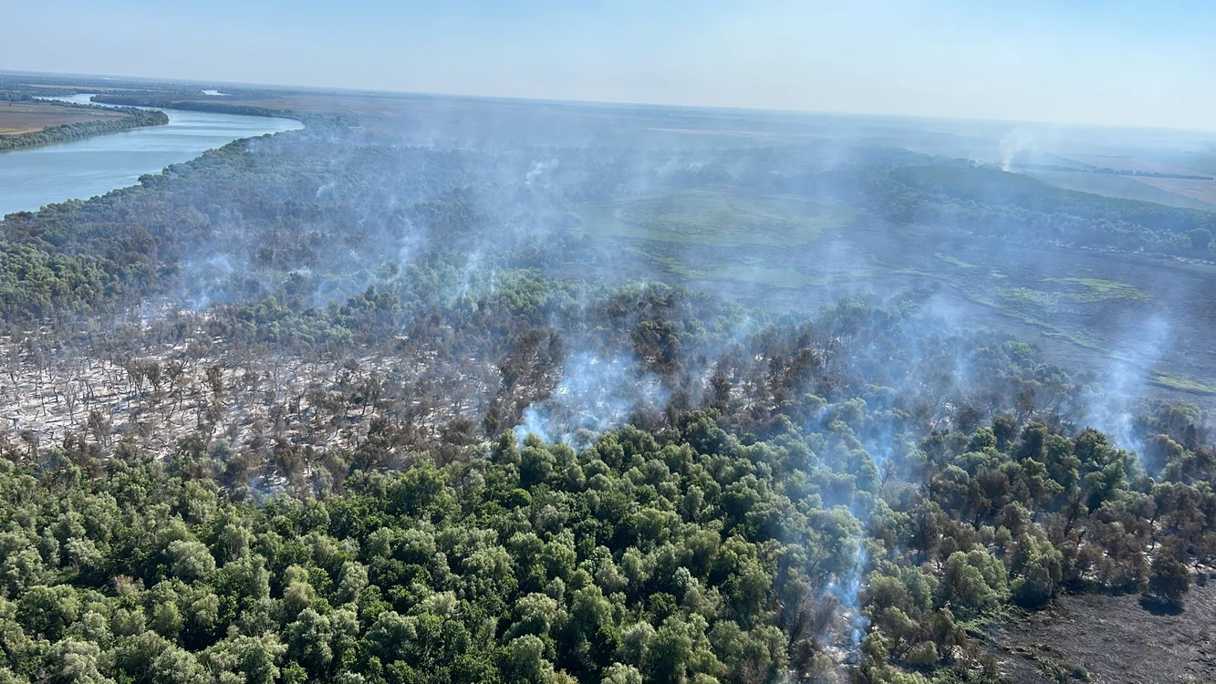 Incendiu Delta Dunării