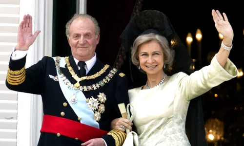 Regele Juan Carlos și Regina Sofia la nunta lui Felipe   GettyImages 50886125 jpg