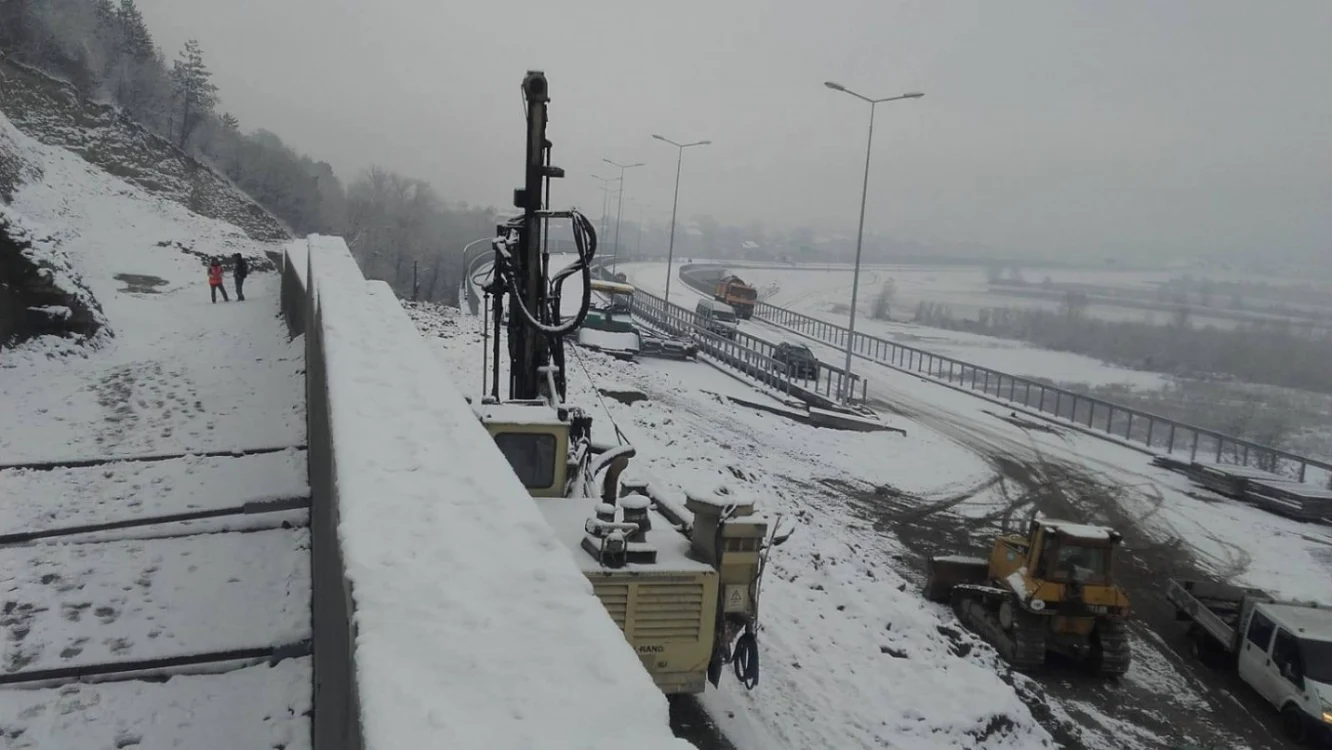 Zidul de sprijin de la Şoimuş. FOTO: DRDP Timişoara.