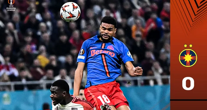 Malcom Edjouma a avut șansa să deschidă scorul  FOTO Facebook FCSB