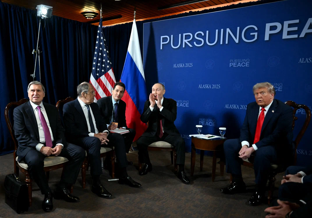 Putin și Trump în Alaska. Foto: AFP