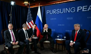 Donald Trump și Putin in Alaska FOTO AFP 