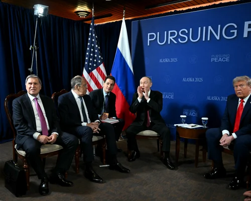 Donald Trump și Putin in Alaska FOTO AFP 