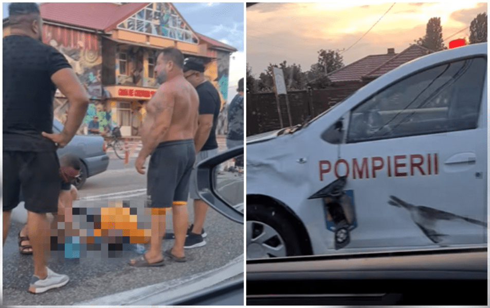 O mașină de pompieri a accidentat mortal un bărbat pe trecerea de pietoni, în județul Bacău