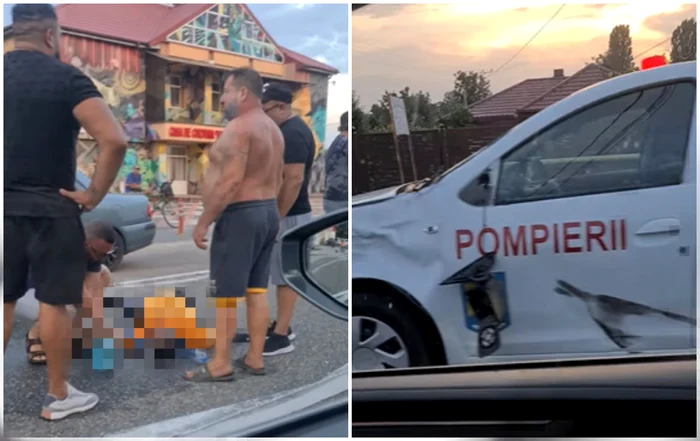 Bărbatul de 49 de ani era pe trecerea de pietoni FOTO Captură video