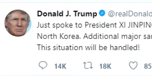 trump tweet <3 foto captura 