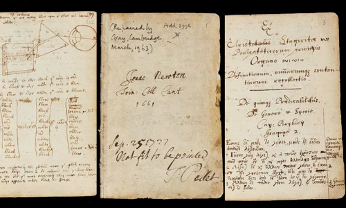 Un caiet de notițe al lui Isaac Newton, expus online de Biblioteca Universității Cambridge jpeg