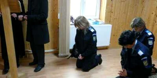 20 de cadre ale Jandarmeriei Satu Mare au aprticipat astăzi la o sujbă religioasa