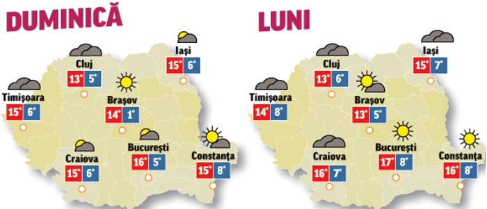 În următoarele două zile vremea se va menține frumoasă și destul de caldă pentru această perioadă