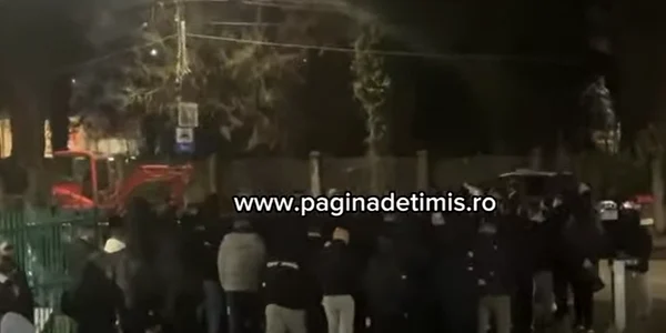Sute de suporteri PAOK, escortați de jandarmi la spitalul unde sunt internați răniții. Fanii renunță la deplasarea la Lyon FOTO captură video Facebook