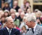 Regele Charles alături de Prințul Philip, tatăl său