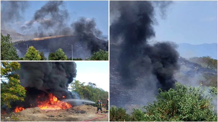 Incendiu în Hunedoara. Foto: ISU Hunedoara, Adevărul