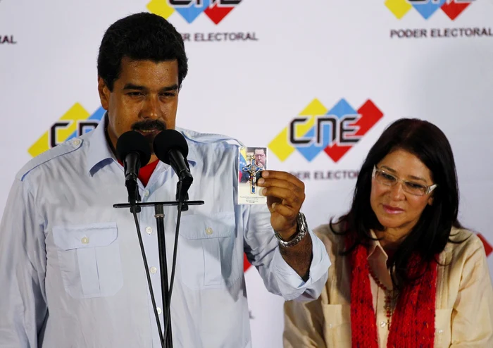 Cilia Flores a fost şefa de campanie al lui Maduro, fiind prezentă la toate mitingurile electorale FOTO Reuters