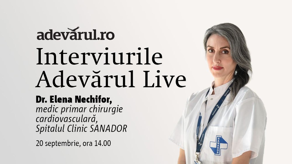 Adevărul Live de la 14.00: Ziua Mondială a Inimii. Prevenția și tratamentul bolilor cardiovasculare