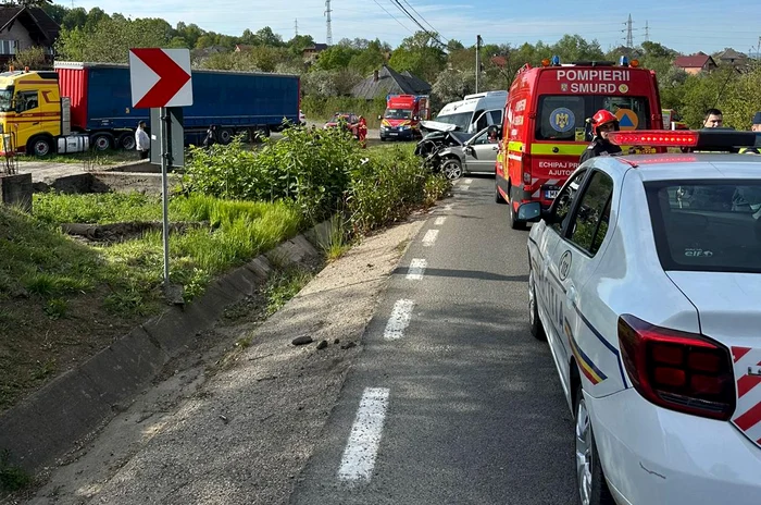 Accident grav în Maramureș Foto: ISU