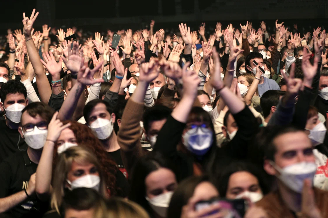Concertul a avut loc la Palau Sant Jordi din Barcelona