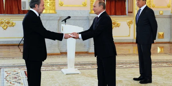 ambasador grec Andreas Friganas putin lavrov foto epa efe nov 2016