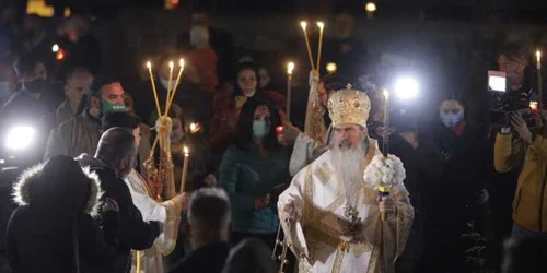 Slujba de Înviere  oficiată de ÎPS Teodosie la Catedrala Sfinţii Petru şi Pavel în Constanţa FOTO Inquam Photos / Octav Ganea