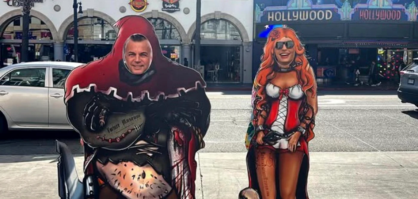 Adrian Enache, cu fiica lui, Diana, la Hollywood foto: Instagram
