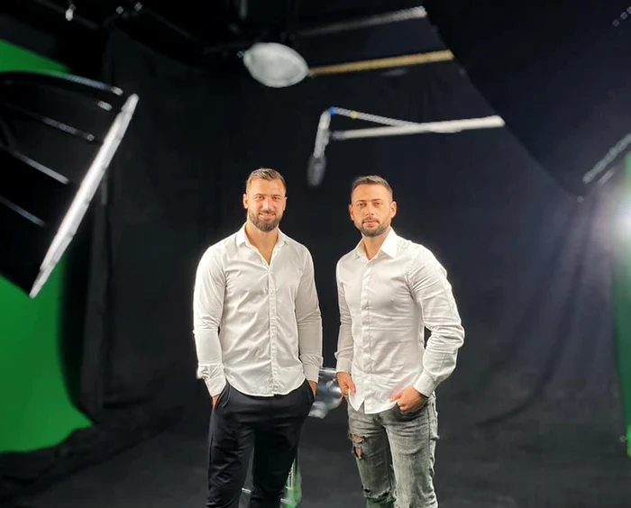 Radu Tudor și prietenul lui, luptătorul Andrei Stoica