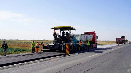 Reabilitare DN 7 Băldana - Titu. FOTO CJD