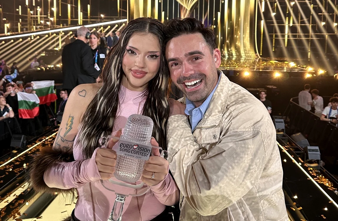  Cristian Tarcea, alături de DARA, la Eurovision 2026. FOTO: Facebook / Cristian Tarcea