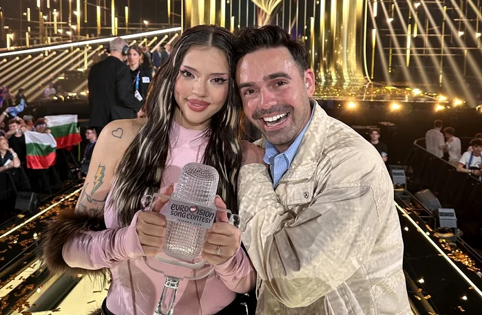  Cristian Tarcea, alături de DARA, la Eurovision 2026. FOTO: Facebook / Cristian Tarcea