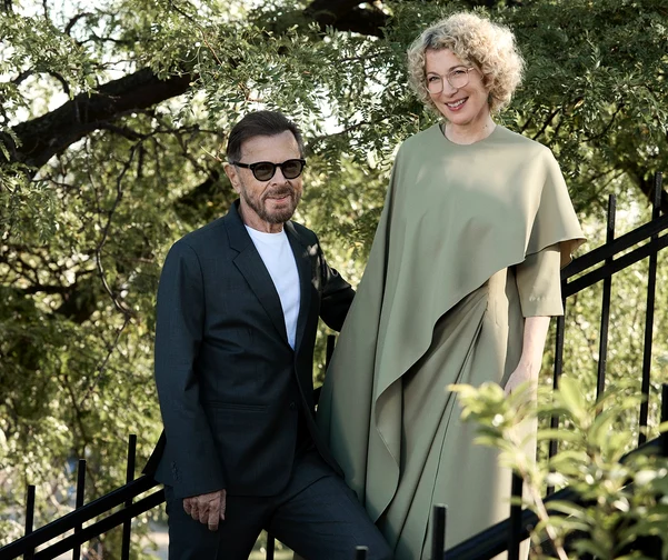 Björn Ulvaeus şi cea de-a treia sa soţie, Christina Sas. Foto: Facebook/Björn Ulvaeus
