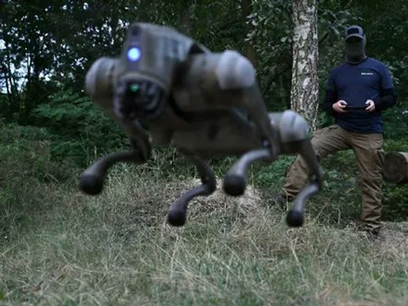 Ce înregistrează câinii roboți ai Ucrainei, noua arma pentru Frontul de Est VIDEO