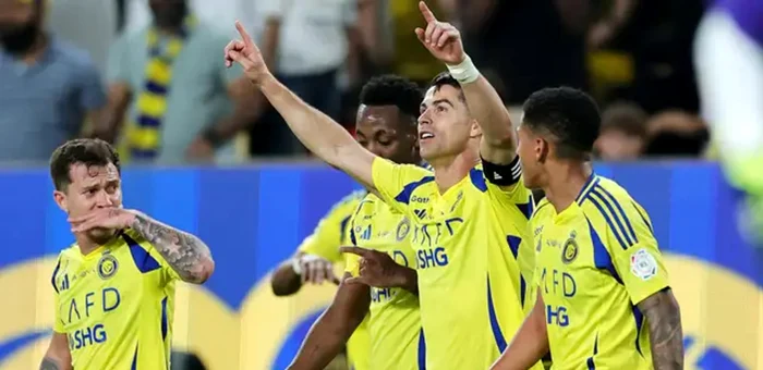 Cristiano Ronaldo goluri de trei puncte pentru Al Nassr. Foto Getty images