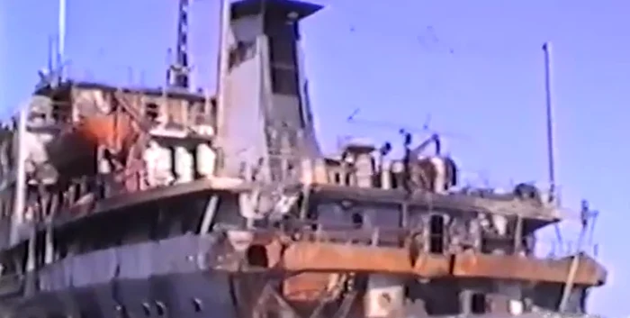 Nava Fundulea a fost atacată de Iran în 1987. FOTO Captură video Constanța Info