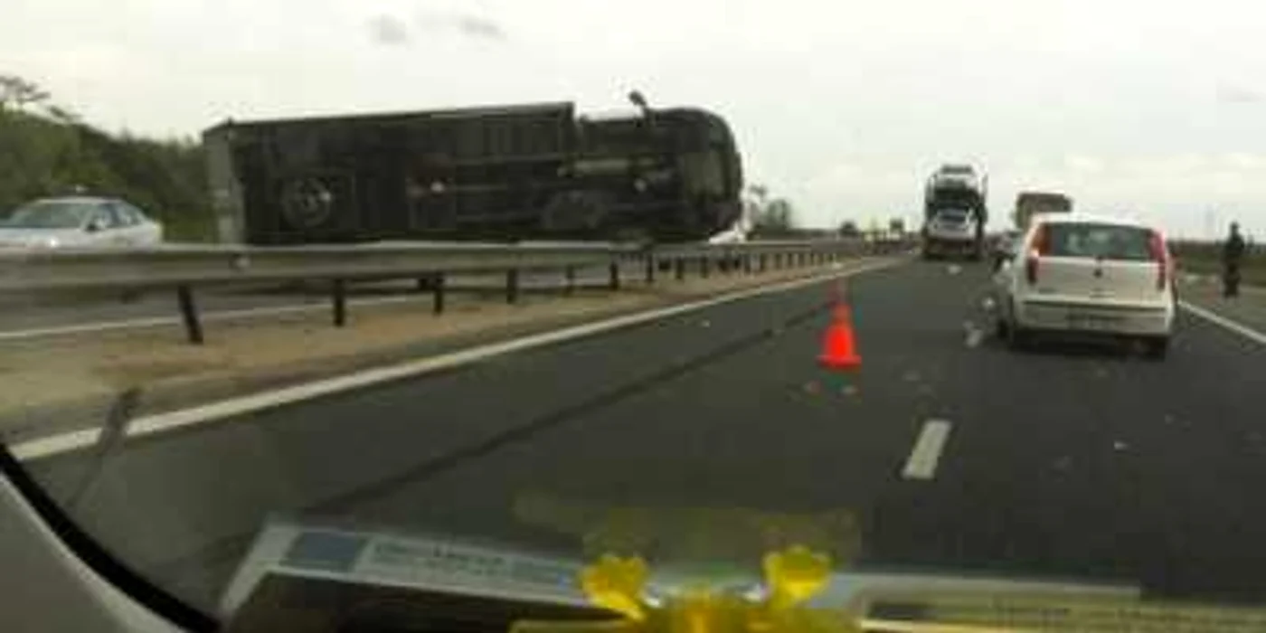 Autostrada a fost blocata pe sensul spre Piteşti