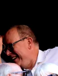 Charlene și Albert în tribune, Profimedia jpg