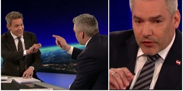 Cancelarul austriac, extrem de agresiv într-un interviu pe tema Schengen FOTO Captură video 