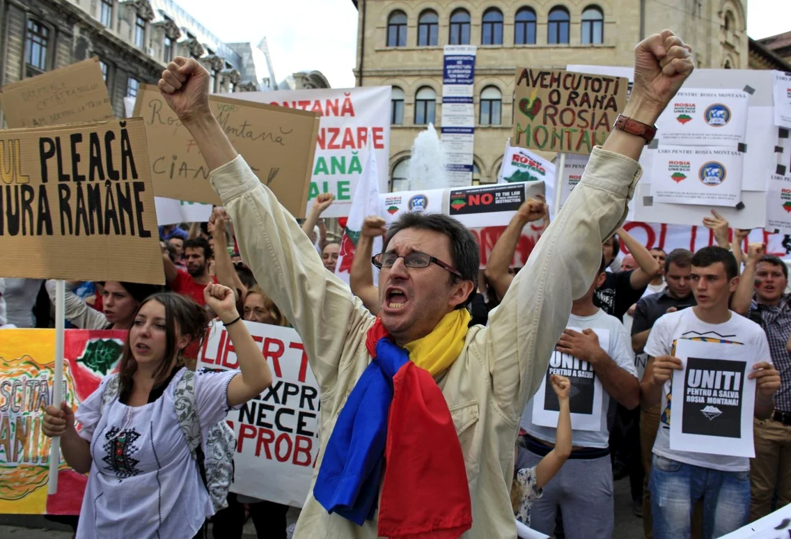 proteste rosia montana a doua zi FOTO reuters