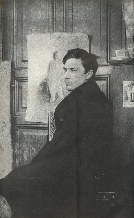 Tânărul Luchian, în atelier. FOTO: Wikipedia