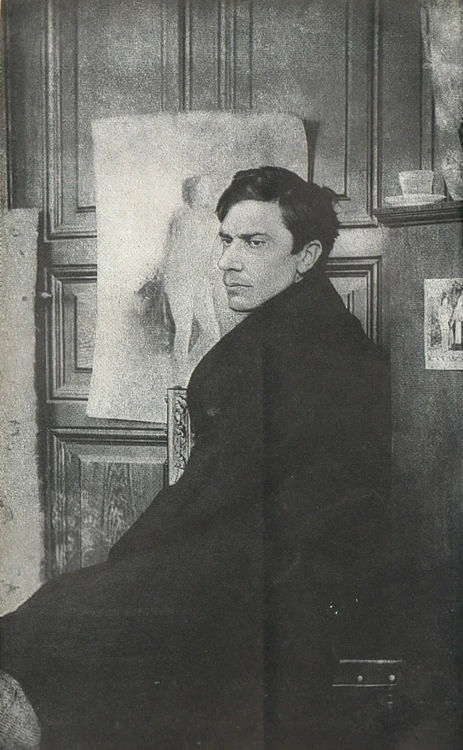 Tânărul Luchian, în atelier. FOTO: Wikipedia