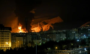 Atac israelian asupra unui depozit de petrol la nord de Teheran FOTO Profimedia 