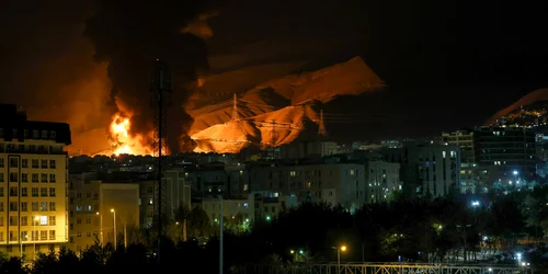 Atac israelian asupra unui depozit de petrol la nord de Teheran FOTO Profimedia 