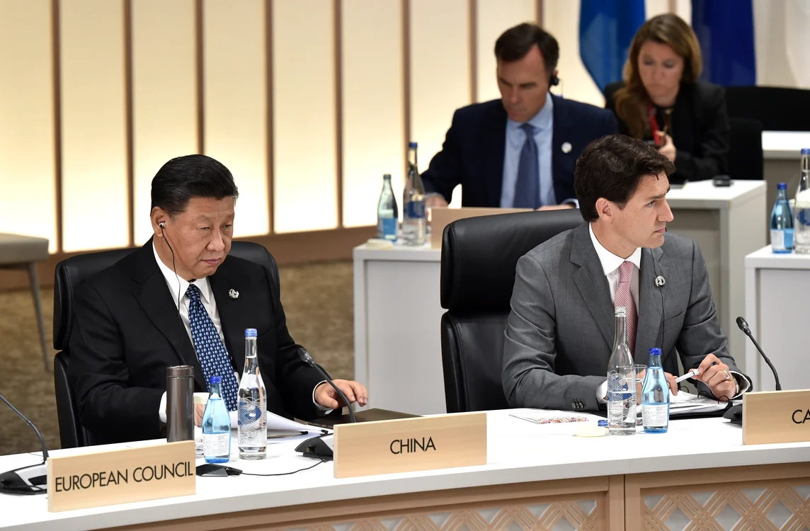 Xi Jingping și Trudeau. Foto: EPA-EFE