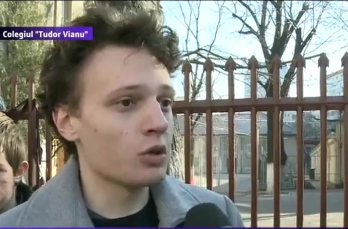 Elevul spune că totul a fost o glumă