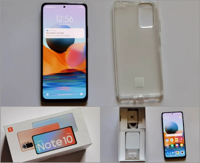 Xiaomi Redmi Note 10 cutie si accesorii