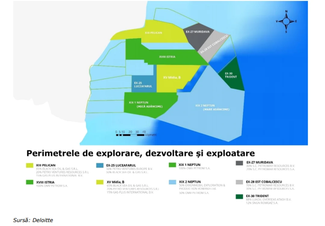 perimetre gaze marea neagra sursa Deloitte