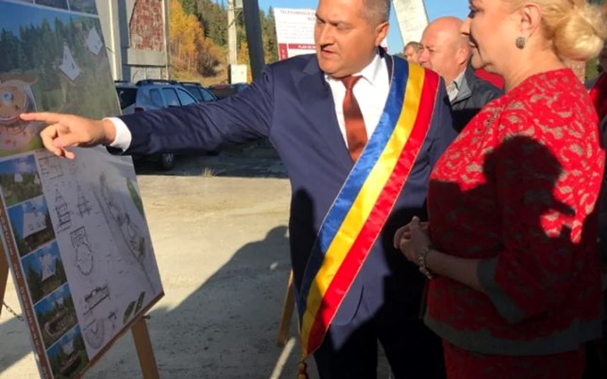 dancila si primarul din borsa. foto arhiva personala