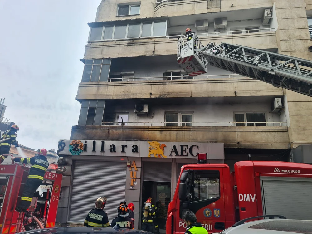 Incendiu în Capitală / Foto: ISU