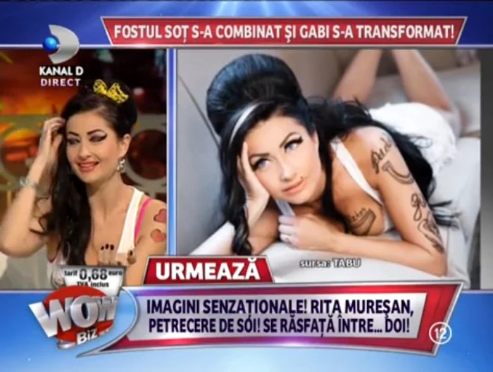 Gabi a mărturisit că s-a simțit minunat în pielea lui Amy (captură: kanal D)