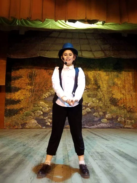 Tânăra din Galați este pasionată și de teatru FOTO arhiva personală 